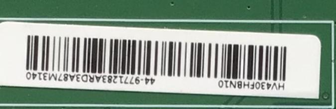 KIT DE TARJETAS PARA TV VIZIO / MAIN FUENTE 60101-03237 / TP.MT5581.PB756 / T-CON 44-9771283A / 47-6021131 / HV430FHBN10 / PANEL BOEI430WU1_H / DISPLAY HV430FHB-N10 REV.1.1 / MODELO D43FX-F4 - Imagen 2